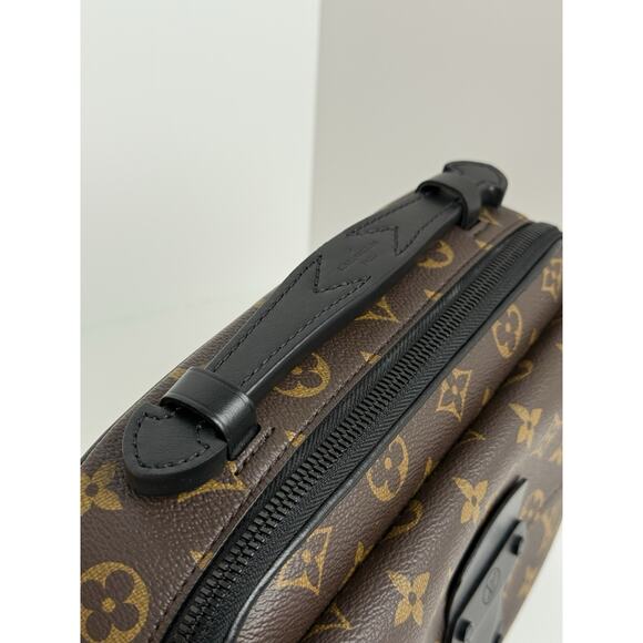 Louis Vuitton S Lock Monogram Macassar Canvas Crossbody Bag - Picture 9 of 15